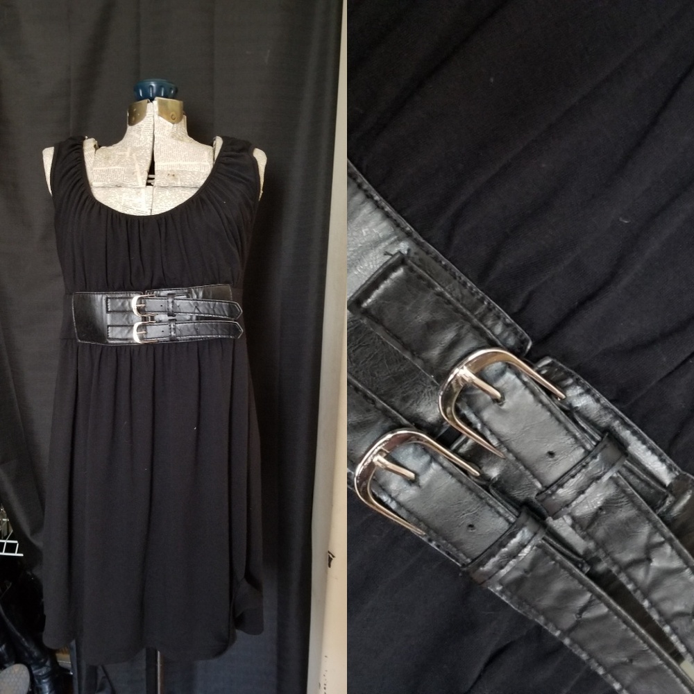 Black dress w/buckle